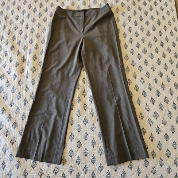 Lafayette 148 NY Gray Wool Career Trousers Size 6—Tailored, Modern, Elevated - Picture 2 of 11